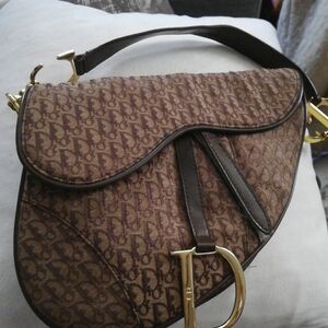 D&G Brown Monogram Saddle Bag